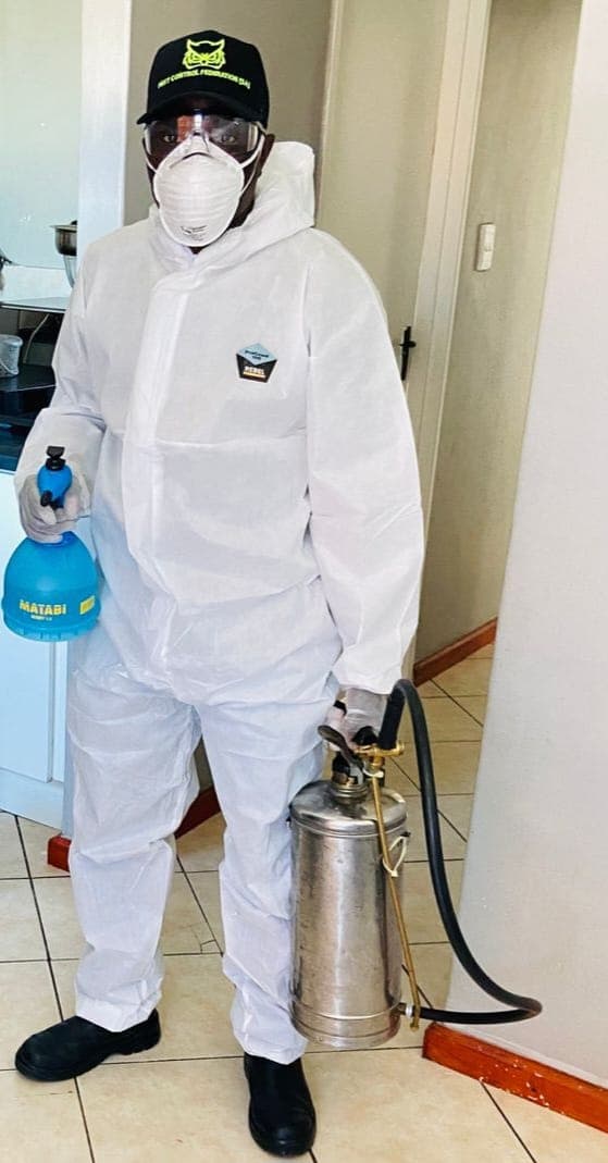 Professional pest control technician